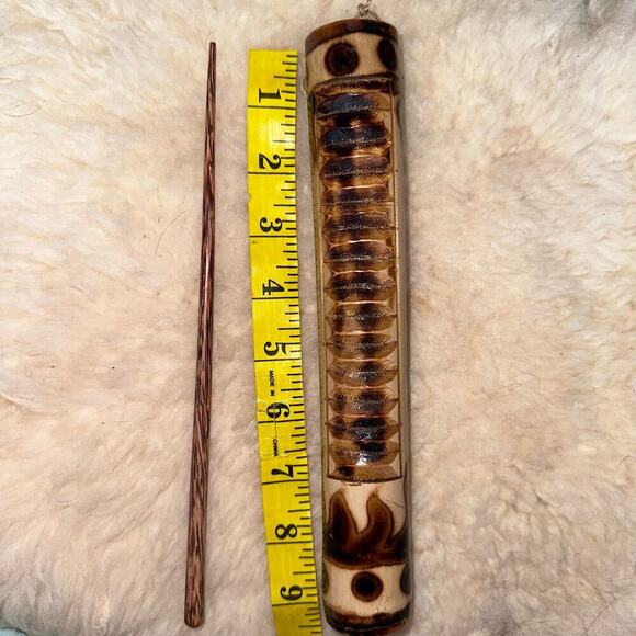 NIP Mini Bamboo Guiro Hand Percussion Instrument - Picture 3 of 3